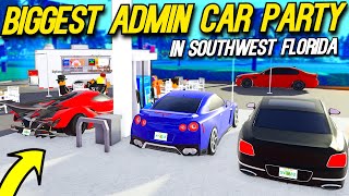 I went to the BIGGEST ADMIN CAR PARTY in Southwest Florida [upl. by Jasisa]