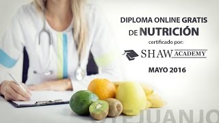 Diploma gratis de Nutrición con certificado [upl. by Manya587]