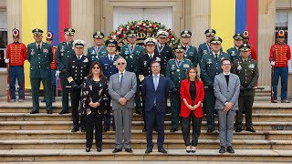 Presidente Petro durante la ceremonia militar de conmemoración del 93 aniversario de la Casa Militar [upl. by Fritze]