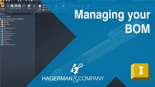 Managing your Bill of Materials in Inventor [upl. by Morrison]