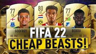 FIFA 22 CHEAP BEASTS  THE BEST CHEAP STARTER TEAM PLAYERS  OFFICIAL RATINGS AND STATS [upl. by Nelyk]