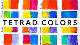 Color Theory Ep11 Tetrad Color Schemes [upl. by Coumas]