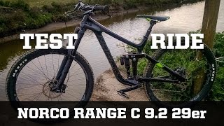 TEST RIDE 2  2017 Norco Range C 92 29er [upl. by Leahcimnaes]