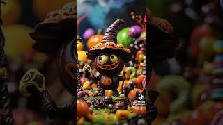 Whimsical Chocolate Miniatures Come to Life 🍫👻 Halloween AI Animation [upl. by Eseerehc]