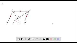 PROOF In the diagram EK bisects ∠FEH and FJ… [upl. by Priebe]