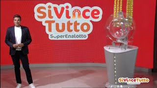 SiVinceTutto SuperEnalotto  Estrazione e risultati 10082022 [upl. by Ednew]