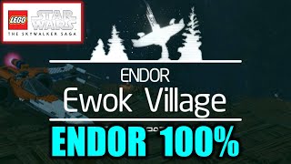 Endor  Space amp Ewok Village 100  All Collectibles  Lego Star Wars The Skywalker Saga [upl. by Marion704]