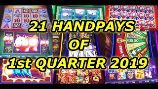 21 Jackpot Handpays of First Quarter 2019 [upl. by Ariam]