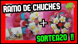 Cómo hacer un RAMO de flores de CHUCHES🌸🍭 😱SORTEAZO😱 [upl. by Zulaledairam]