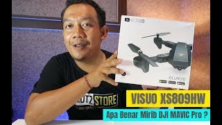 Unboxing VISUO XS809HW Siluroid Drone Indonesia  DJI MAVIC Clone KW [upl. by Ynohtnaleahcim]