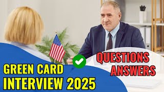 Green Card Lottery Interview 2025 Questions amp Answers  US Visa Interview  US Immigration [upl. by Ashling]