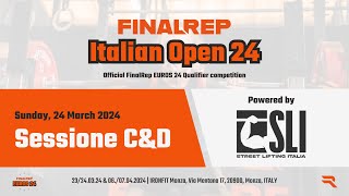 FinalRep Italian Open 2024 LIVESTREAM  Sessione CampD – 24032024 [upl. by Fanchan]