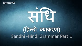 Sandhi Hindi Grammar संधि हिन्दी व्याकरण  Sandhi In Hindi Examples [upl. by Cox]