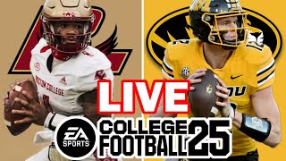 Boston College at Missouri  91424 Simulation EA College Football 25 [upl. by Arraeic]