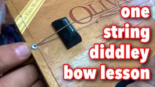 Cigar Box Guitar  One String Diddley Bow Lesson [upl. by Arva]