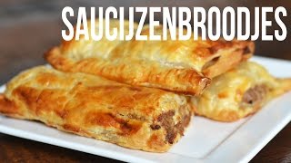 Saucijzenbroodjes maken [upl. by Yrffej431]