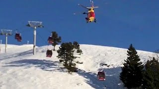 Skiers trapped in broken down gondolas in the French Alps are dramatically rescued [upl. by Nina]