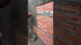 How to Do Plastering Work  Construction Work shorts shortvideos [upl. by Stevie]