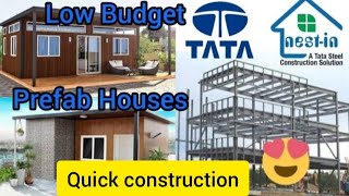 Nestin  Low Budget Precast Houses  Quick Construction  TATAS Nestin Project  TATA Project [upl. by Medeah]