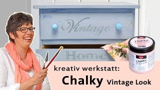 Tutorial selfmade Shabby Chic mit Chalky Vintage Look [upl. by Benkley]