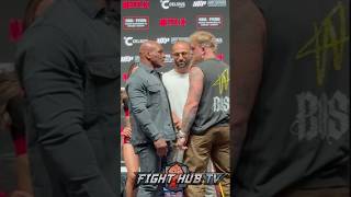 Mike Tyson Not INTIMIDATED vs Jake Paul at face off during final press conference [upl. by Iak]