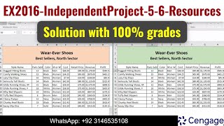 EX2016IndependentProject56Resources  Excel 2016 In Practice  Ch5 Independent Project 56 sam [upl. by Naeruat]