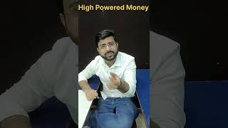 High Powered Money Economics In One Minute  Full Concept Economics Shorts One Minute Economics [upl. by Nnaharas158]