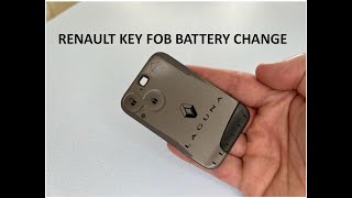 Renault Laguna key fob battery replacement [upl. by Loftus]