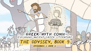 Odyssey Comics Book 9 Episodes 1 and 2  The Cicones and the LotusEaters  a teacher explains [upl. by Halda10]