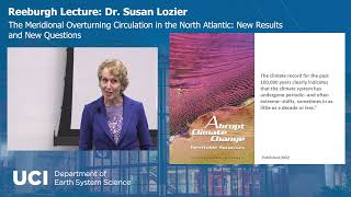 Reeburgh Lecture Susan Lozier  The meridional overturning circulation in the North Atlantic [upl. by Waldner]