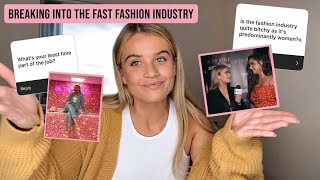 BREAKING INTO THE FASHION INDUSTRY  HOW I GOT MY JOB STANDING OUT TIPS  ADVICE  SASKIA MARRIOTT [upl. by Jerz]