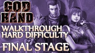 Ⓦ God Hand Walkthrough ▪ Hard Mode  Final Stage ▪ AzelDevil Hand 2 amp Angra Boss Fights [upl. by Ahswat607]