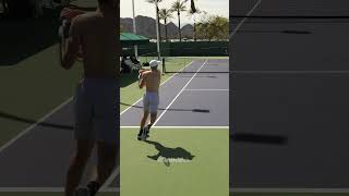 Forehand Compilation  Hubert Hurkacz Slow Motion Back View 1 Shorts [upl. by Einohtna]