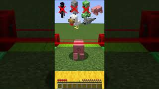 Different Mobs VS Laser in Minecraft😲 shorts [upl. by Novrej]