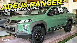 NOVA MITSUBISHI L200 TRITON SAVANA 2024 PICAPE RAIZ PREPARADA E CONFIÁVEL QUE RANGER PARA O OFFROAD [upl. by Notla]