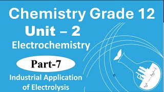 7 Grade 12 Chemistry Unit 2 Electrochemistry  Part7 Industrial Application of Electrolysis  New [upl. by Roz]