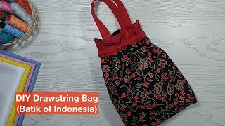 How to Make Drawstring Bag  DIY Drawstring Hand Bag  Handbag  String Bag Sewing Tutorial [upl. by Turne]