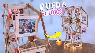 RUEDA DE FOTOS 🎡 con PALITOS de helado  Idea de regalo 😍  Tu Diva Creativa [upl. by Maureen695]