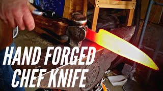 Hand Forging a Chef Knife [upl. by Ordep]