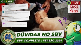 LIVE  100 dedicada para tirar dúvidas relacionadas com SBV Suporte Básico de Vida [upl. by Cordie]