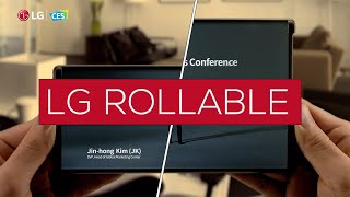 LG Rollable debut at CES 2021 [upl. by Odraude31]