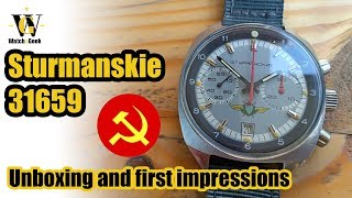 Sturmanskie 31659  Unboxing and first impressions of a military issued Chronograph [upl. by Silas97]