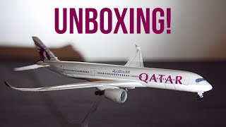 Qatar Airways A350900 1200 Plane Model UNBOXING [upl. by Aidnama20]