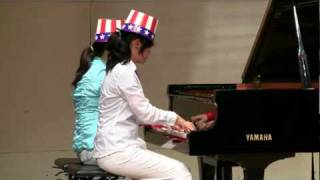 Stars amp Stripes Forever  1 Piano 6 Hands Piano Ensemble [upl. by Ardnad433]