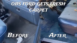 Bullnose Ford gets new carpet and sound dampening [upl. by Phina]