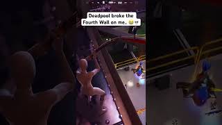 Deadpool Can Break The 4th Wall In Fortnite 😳 shorts fortnite [upl. by Eblehs434]