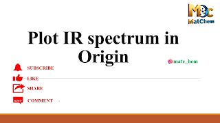 Plot IR spectrum IRspectrum origin wavenumber transmittance stretching bending tif [upl. by Zetroc183]