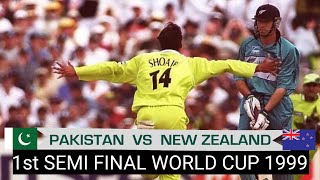 Pakistan vs New Zealand 1st Semi Final World Cup 1999 [upl. by Wise]