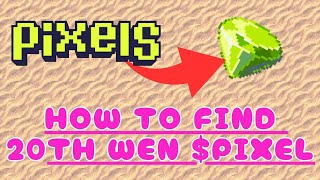 HOW TO FIND 20TH WEN PIXEL DAILY TASK  BARNEY FAIL  PIXEL EVENT [upl. by Ayaj]