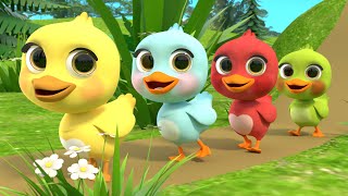 🦆🐥🐥🐥🐥🐥 5 Little Ducks song  Newborn Baby Songs amp Nursery Rhymes [upl. by Dugaid]